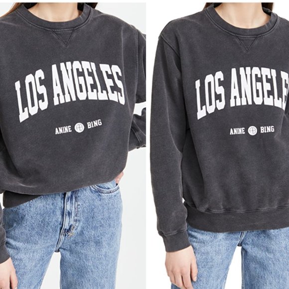 Anine Bing Tops - ANINE BING Ramona Sweatshirt University - Small
